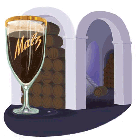 Malz Beer, illustration.