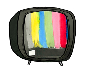 TV, illustration.