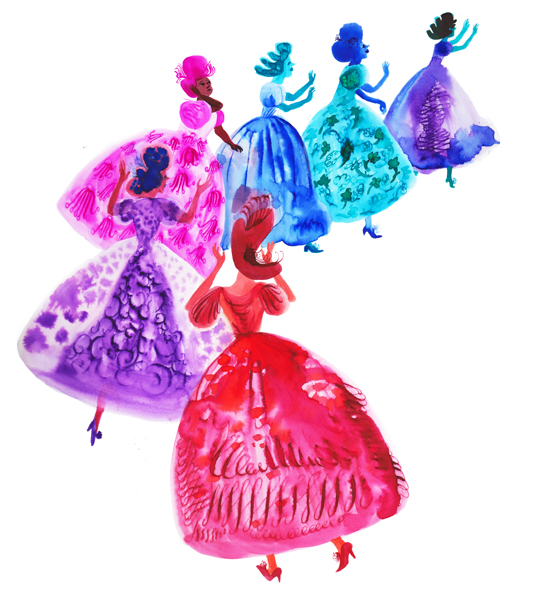 The Twelve Dancing Princesses, illustration.