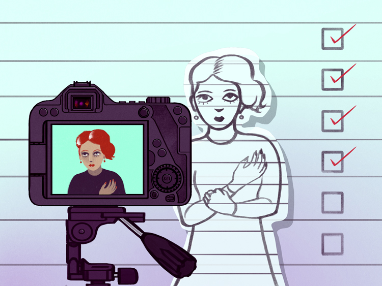 backstage magazine self-taped audition common mistakes, illustration.