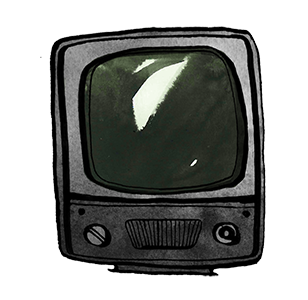 TV, illustration.