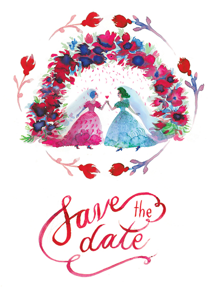 Save the Date, illustration.